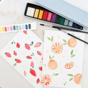 Atelier d'aquarelle - Fruits -
