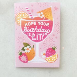 Carte Birthday cocktail